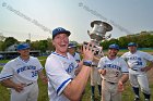 Baseball vs Babson  Wheaton College Baseball players celebrate their victory over Babson to win the NEWMAC Championship for the third year in a row. - (Photo by Keith Nordstrom) : Wheaton, baseball, NEWMAC